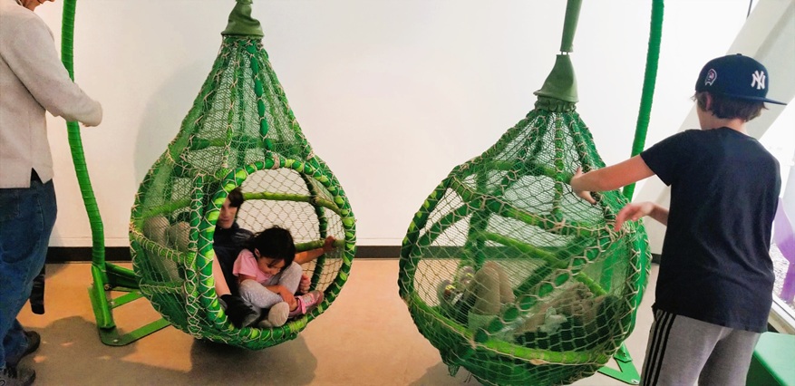 Family in cocoons.