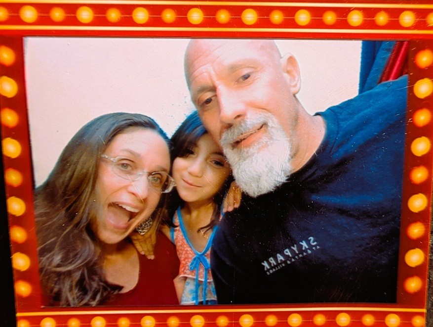 Family movie photo booth.