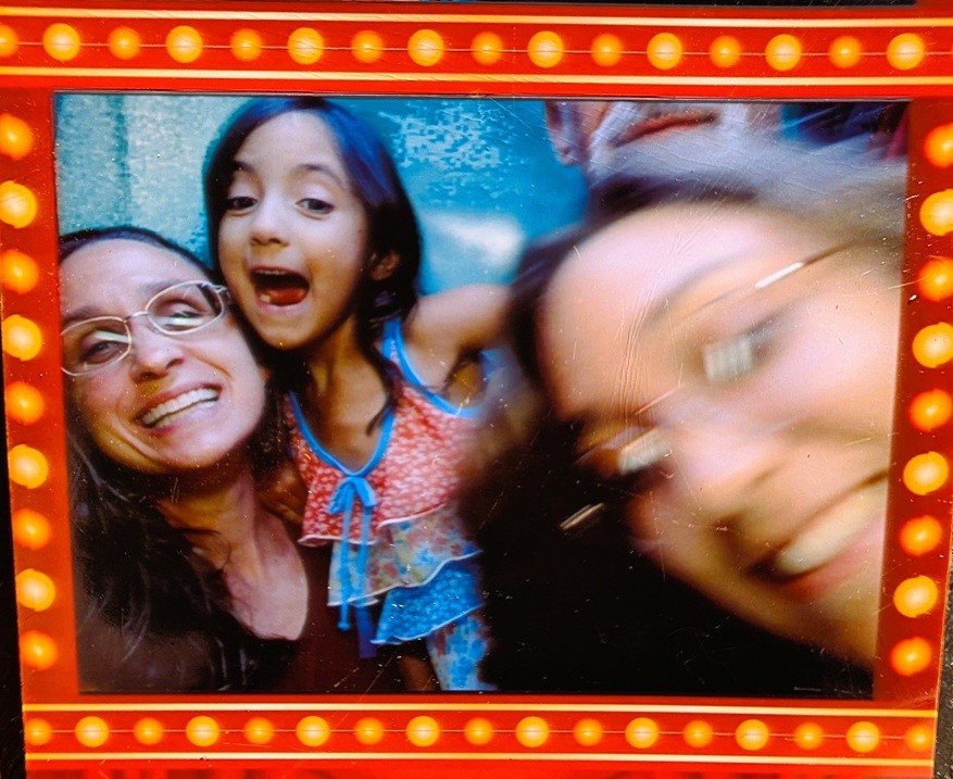 Family movie photo booth.