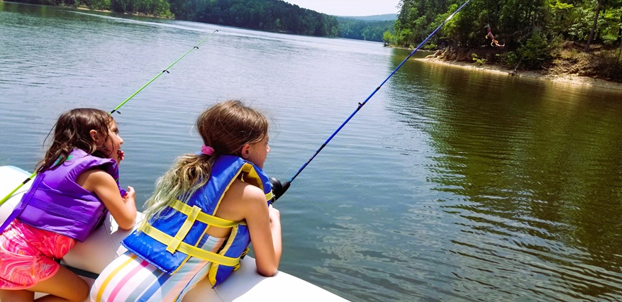Fishing at Lake Ouachita.